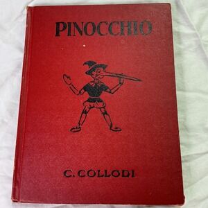Vintage 1940 Pinocchio C Collodi Platt & Munk HC Tony Sarg Illustrated Book